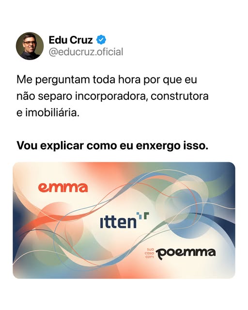 Postagem do Instagram de Edu Cruz
